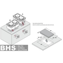 Drop-in electric fry top DFTL35E2