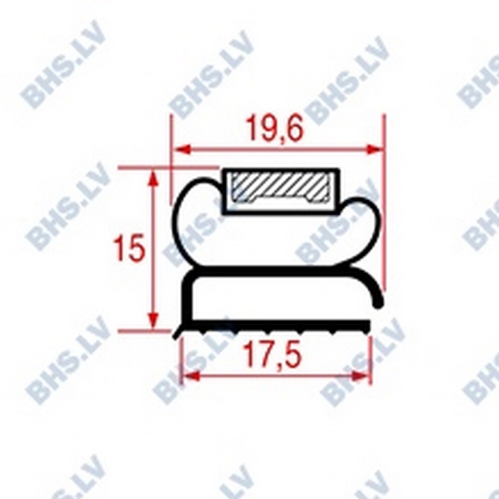 MIDDLE EDGED GASKET 755x660 mm