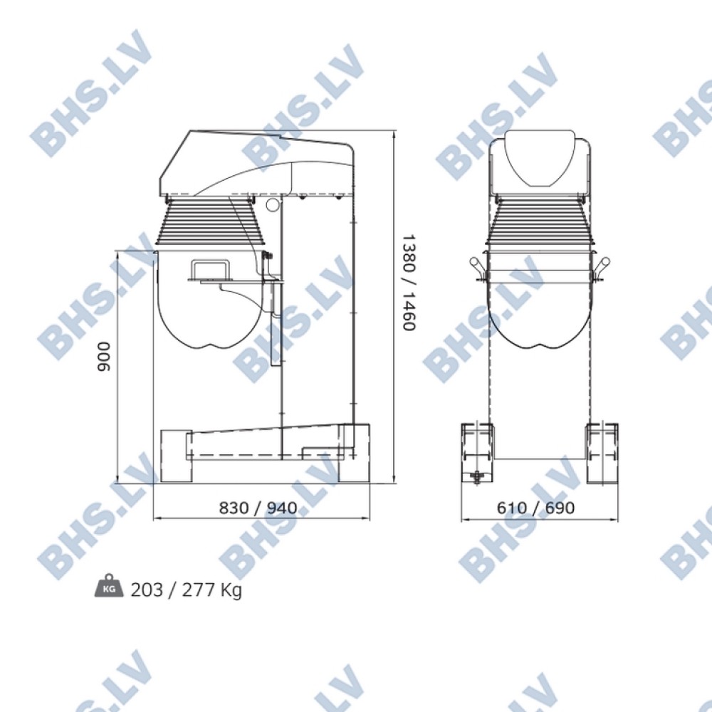 Planetary mixer BULL60P