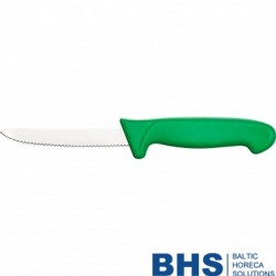 Vegetable knife serrated 100 mm green