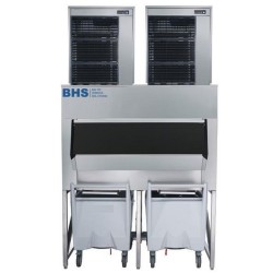 Ice storage bin with cart BCD600, 617 kg