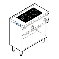 Керамическая плита PCCM8FE77 4.3 kW