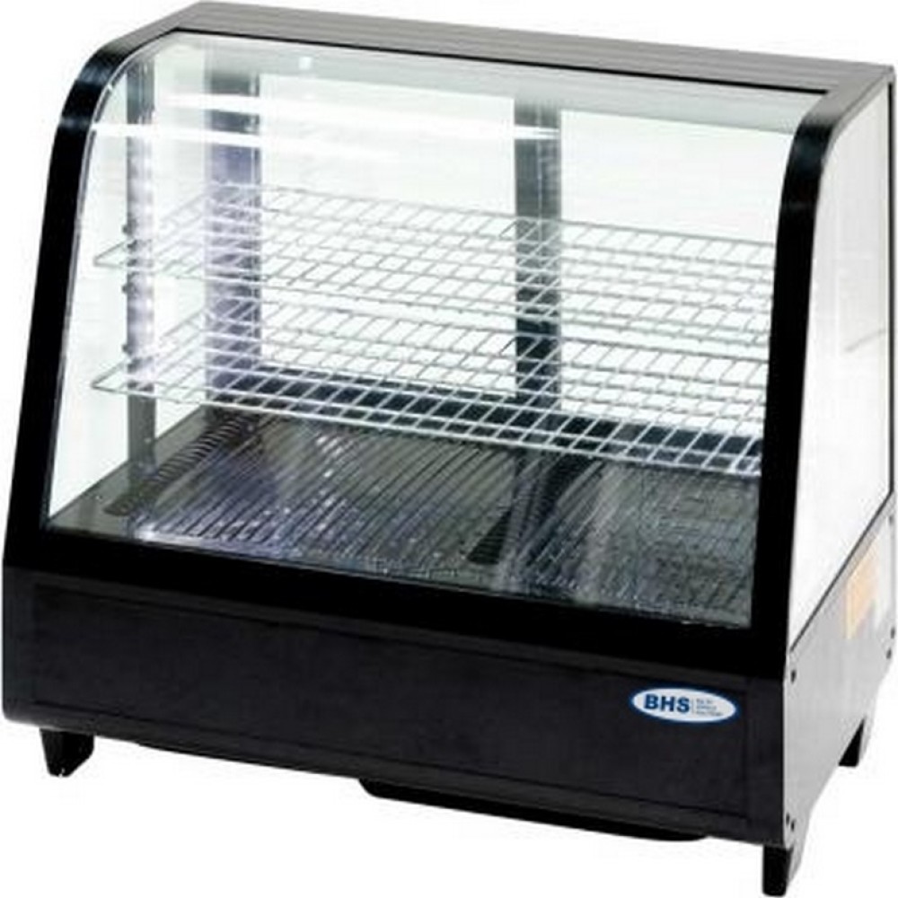 Vitrina 100 l su LED apšvietimu, juoda