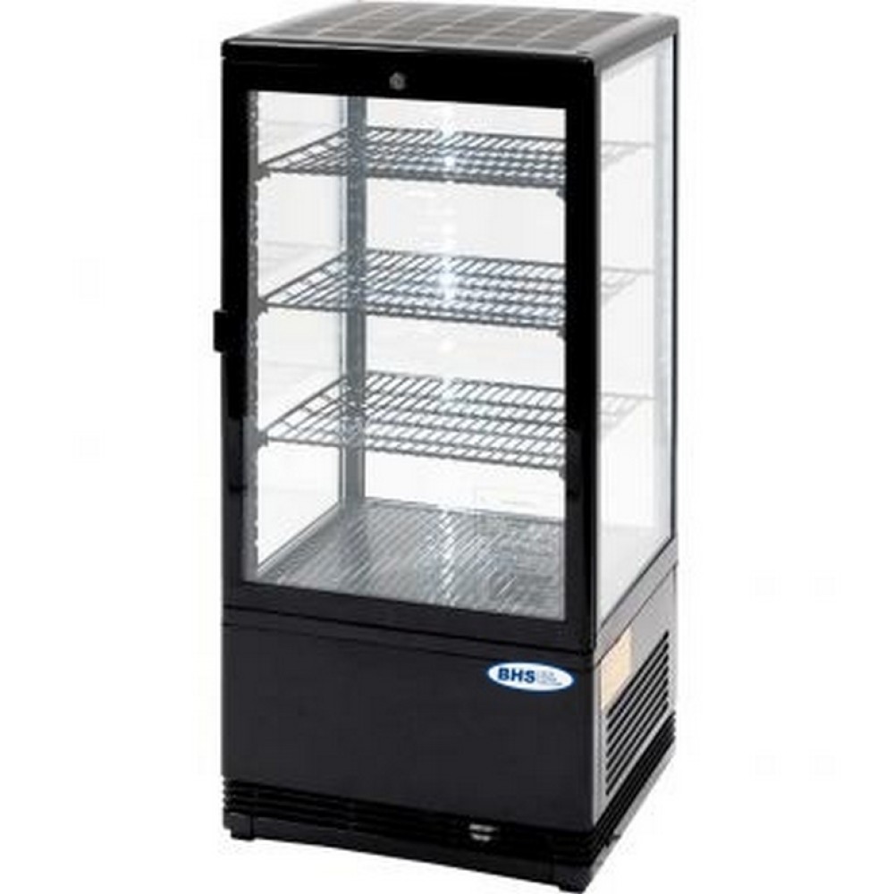 Vitrine réfrigérante 78 l avec led. Noir
