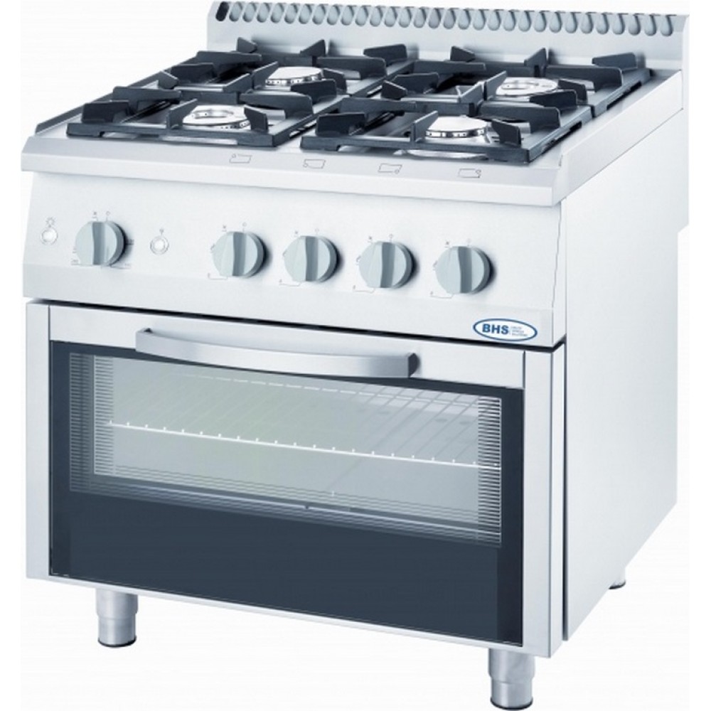 Gas stove with electric oven 20.5/7 kW