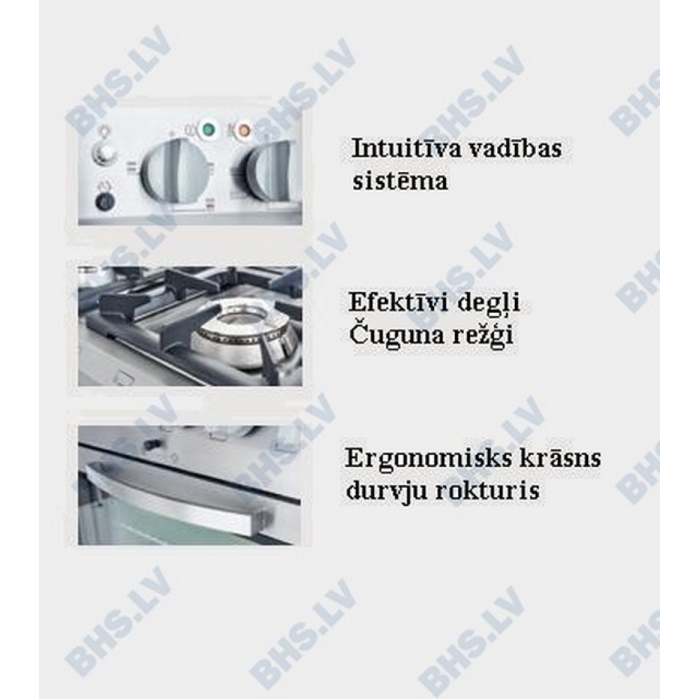 Gas stove with gas oven 32.5/6.0 kW