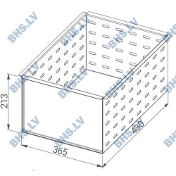 Perforated insert for beer boxes drawers