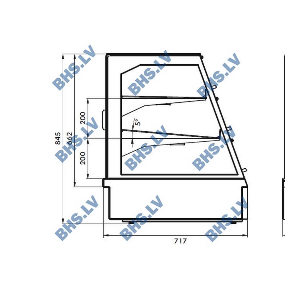 Vitrine chauffante ADDA HOT GN2 standard (servir)