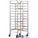 Reinforced trolley for 20 trays with side panels