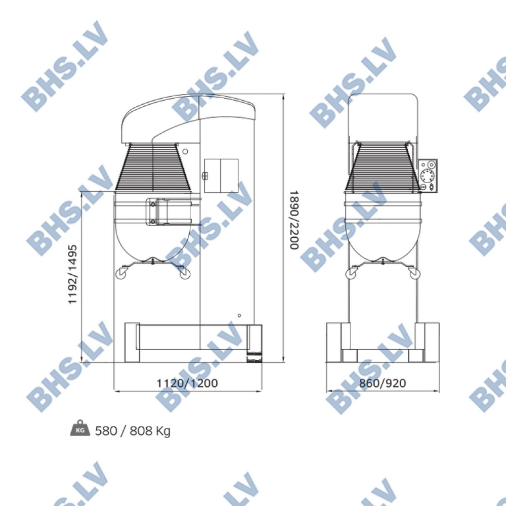 Planetary mixer BULL160