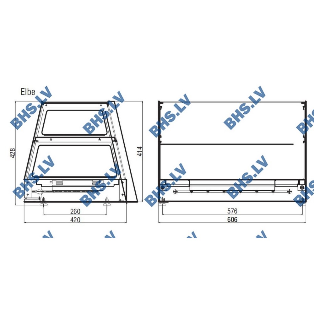 Горячая витрина ELBE Inox