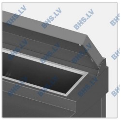 Couvercle en acier inoxydable pour tables à salade