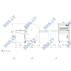 Industrial bread slicer MG-MR52