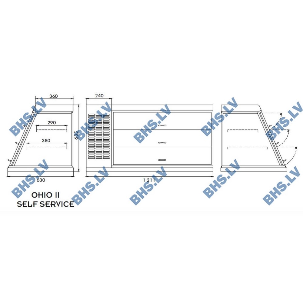 Refrigerated display case Ohio II Universal