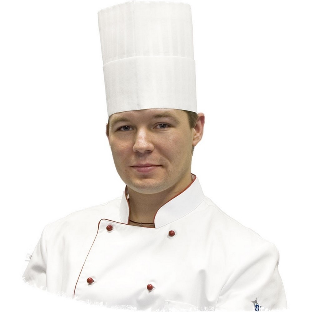 Premium disposable Chefs hat, h 200 mm