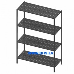 Perforated stainless steel shelf 1000-4