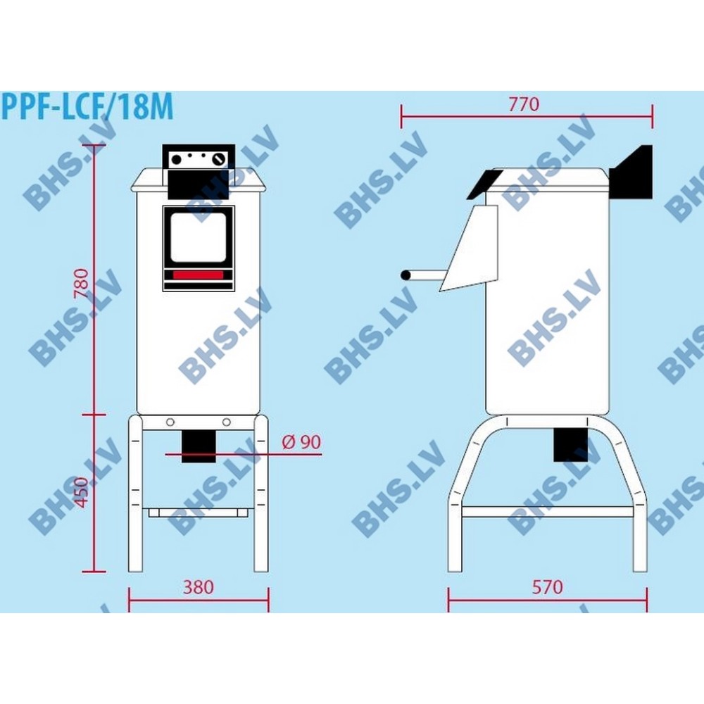 Potato peeler machine PPF/18M