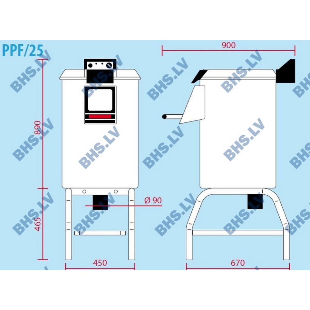 Potato peeler machine PPF/25