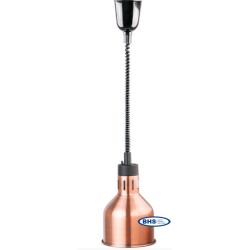 Hanging food heating lamp (copper) 173 mm