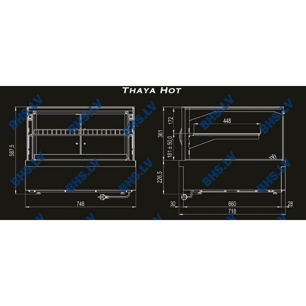 Karšta vitrina THAYA HOT GN1