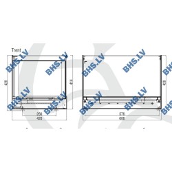 Кондитерская витрина TRENT Inox - standard