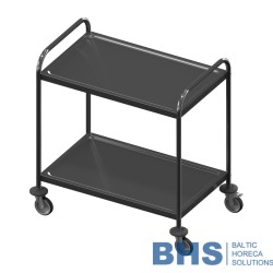 Stainless steel serving trolley VTR2