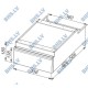 Single drawer block with closed back for GN 1/1 container