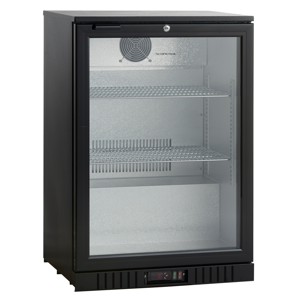 Stylish 105L Glass Door Showcase Fridge