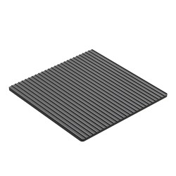 Ribbed aluminum tray 310x295mm