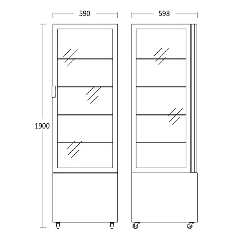 Refrigerated showcase DC402BB