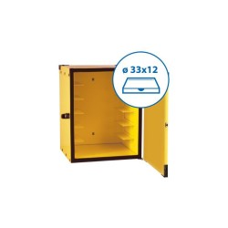 Rigid thermal box for pizza boxes, d-33cm