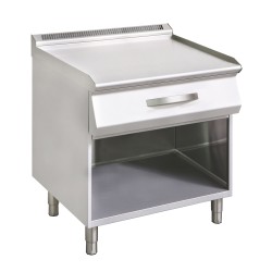 Nerūdijančio plieno stalas su stalčiumi 800 x 730 x 850 mm