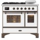 Ilve Majestic Milano MD10SDNE3 - Плита с 4 комфорками и увеличенной зоной приготовления