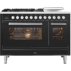 Plīts ar cepeškrāsni Professional Plus 120 cm P12SWE3 5 degļi + palielināta cepšanas zona