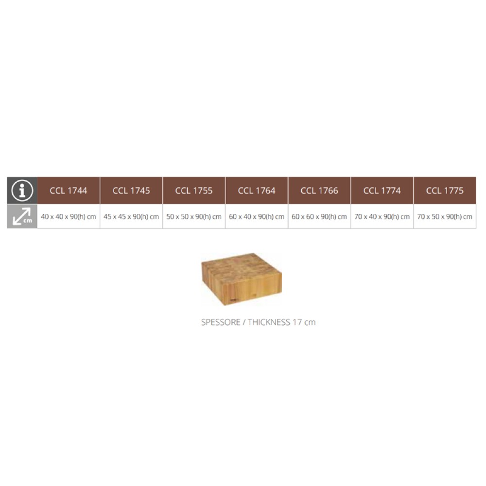 Planche de Boucher en Acacia 45x45 cm Planche de Boucher en Acacia 45x45 cm