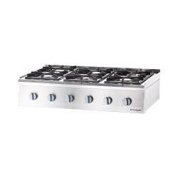 Gāzes plīts ar 6 degļiem 36,5 kW
