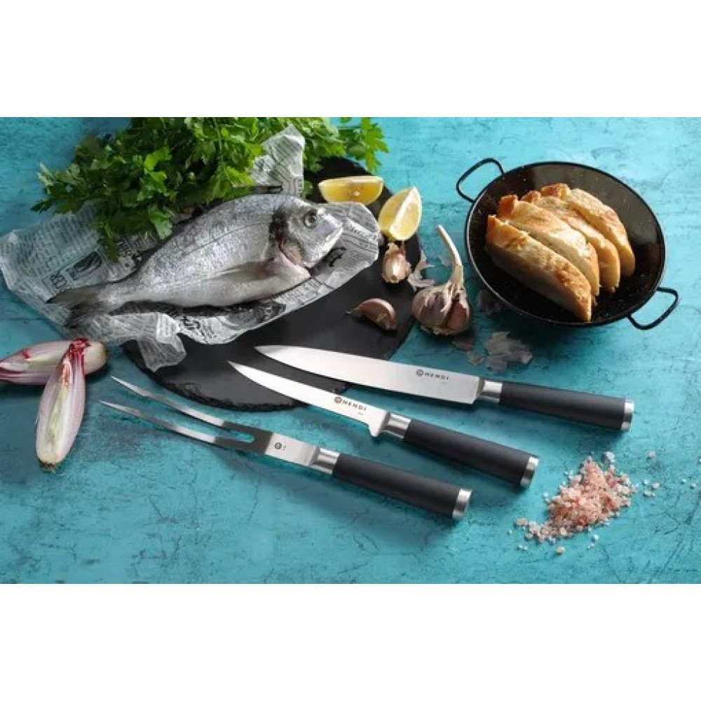 Kit de Couteaux en Acier - 9 Pièces Élégantes