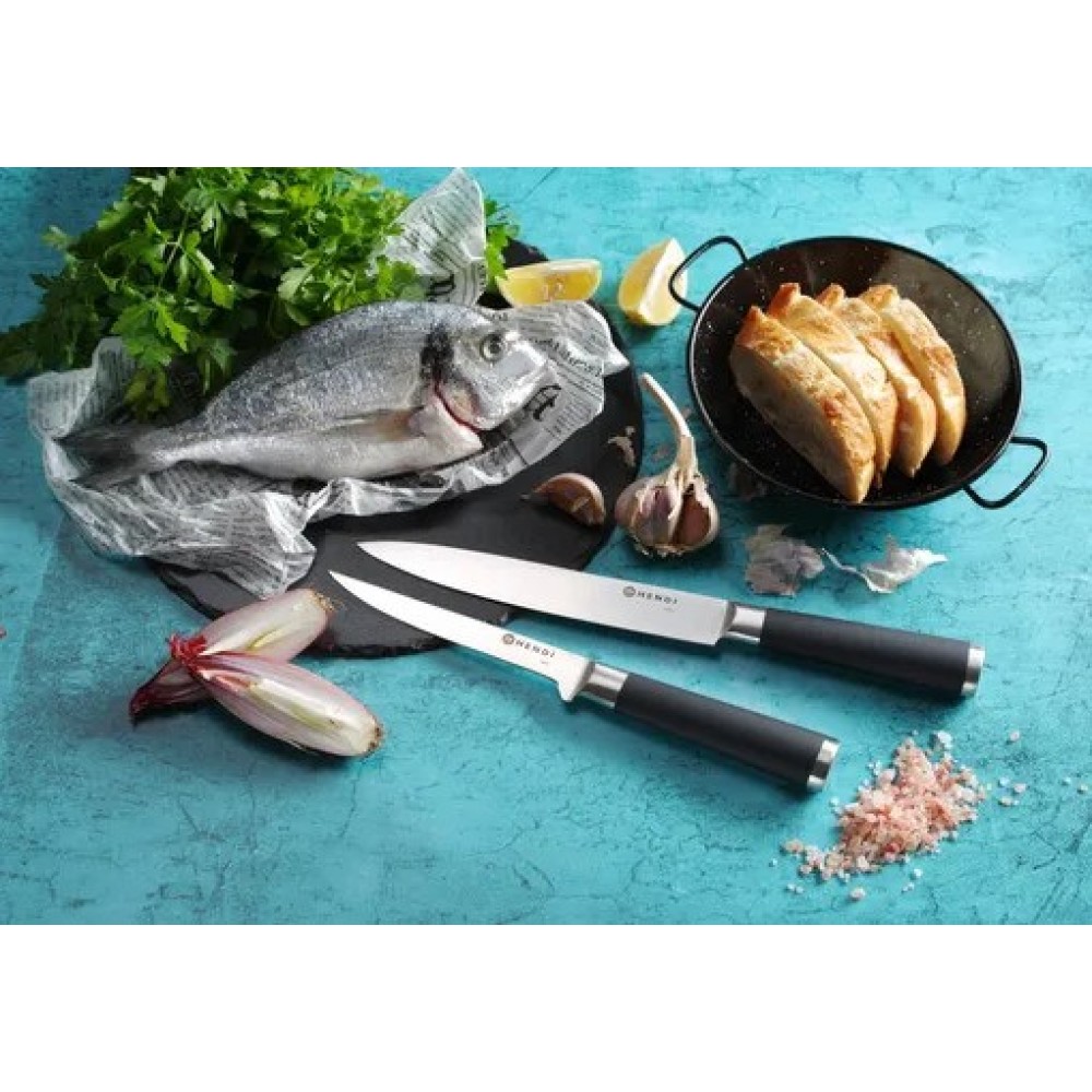 Kit de Couteaux en Acier - 9 Pièces Élégantes