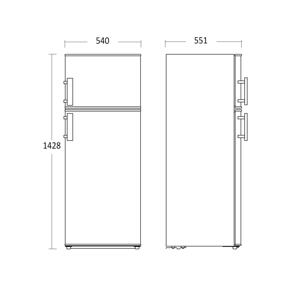Современный холодильник CBF211WD для вашего дома