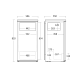 Space-Saving Combi Fridge BIC111WE