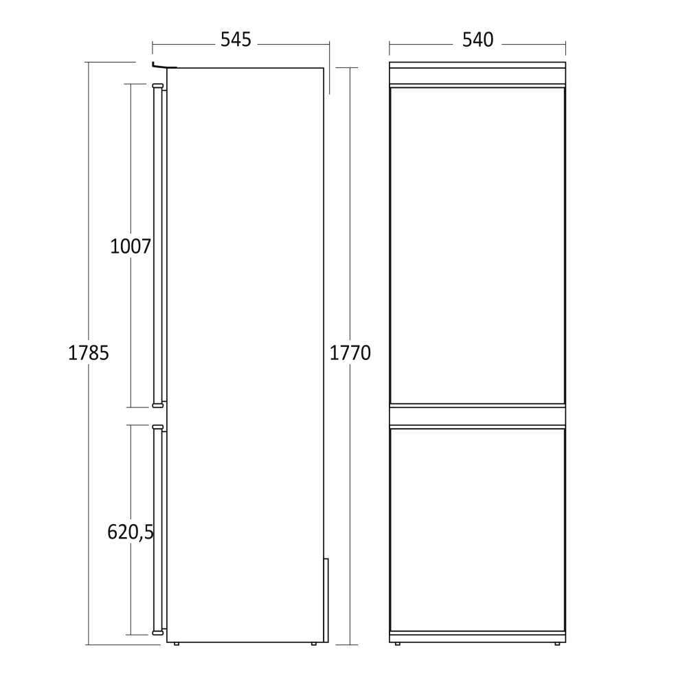 Smart Combi Fridge-Freezer CBI247NFWE