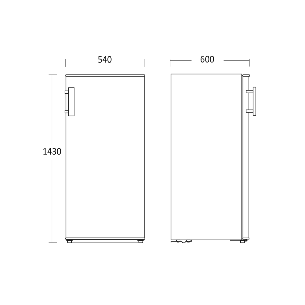 161L Static Freezer - NoFrost Technology
