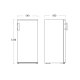 161L Static Freezer - NoFrost Technology