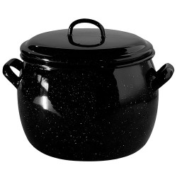 Emaliuotas kupolinis puodas su dangčiu 24 cm