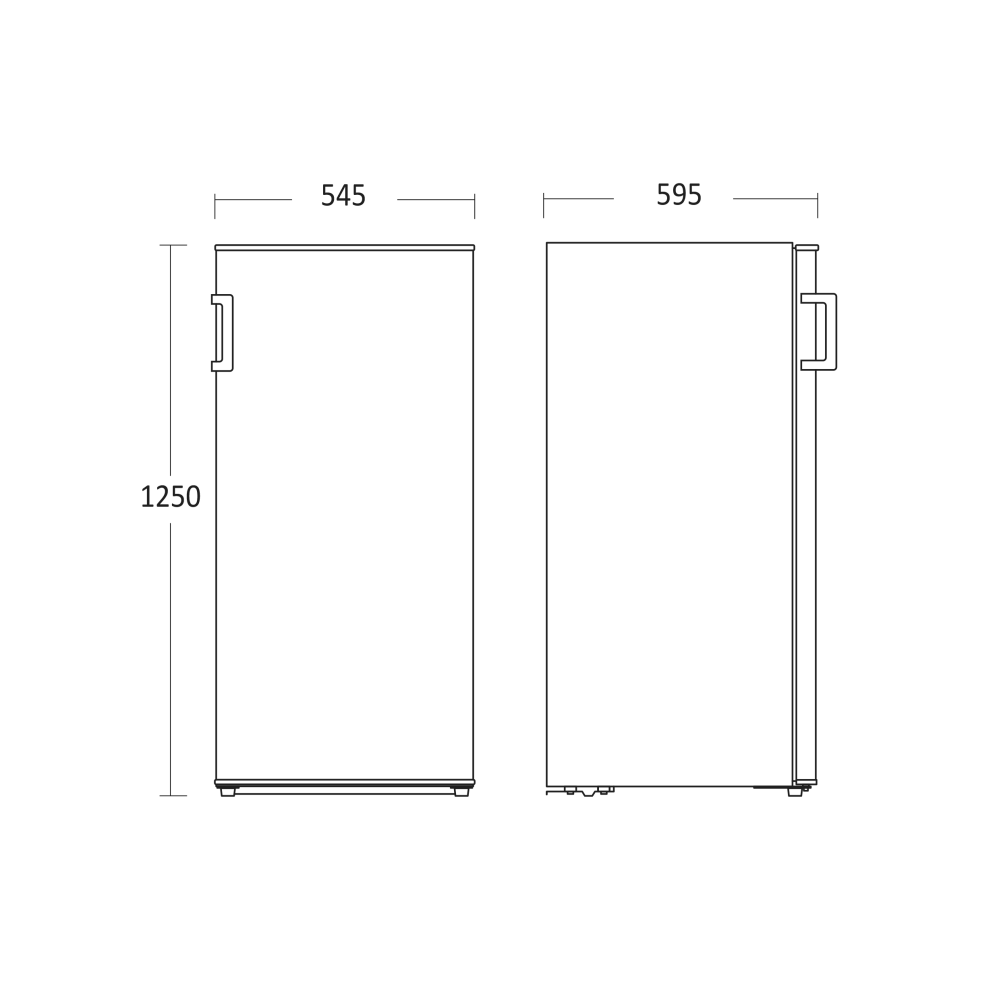 Compact Built-in Freezer 127L for Smart Kitchens