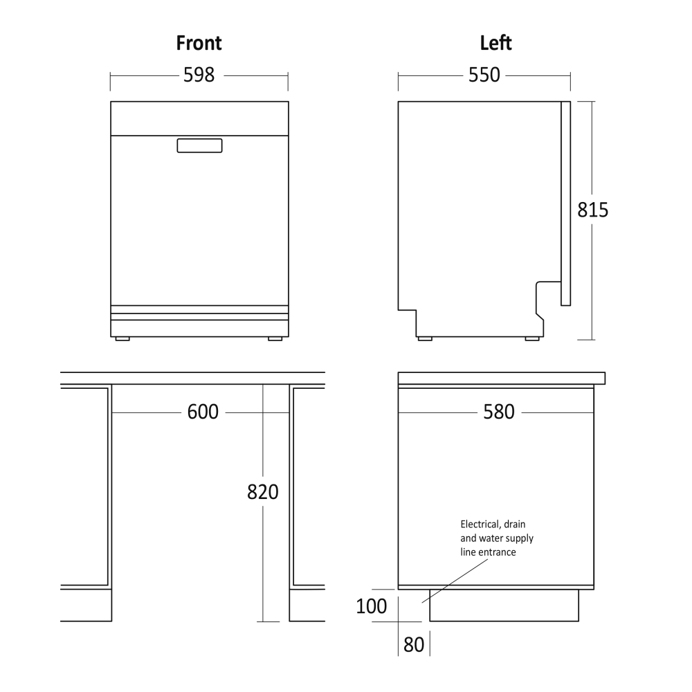 SmartWash DWI1442WC Dishwasher