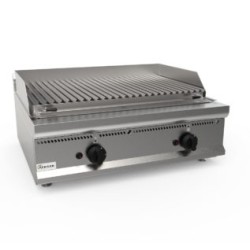 Lavastone ribbed gas griddle P7/BS2BB