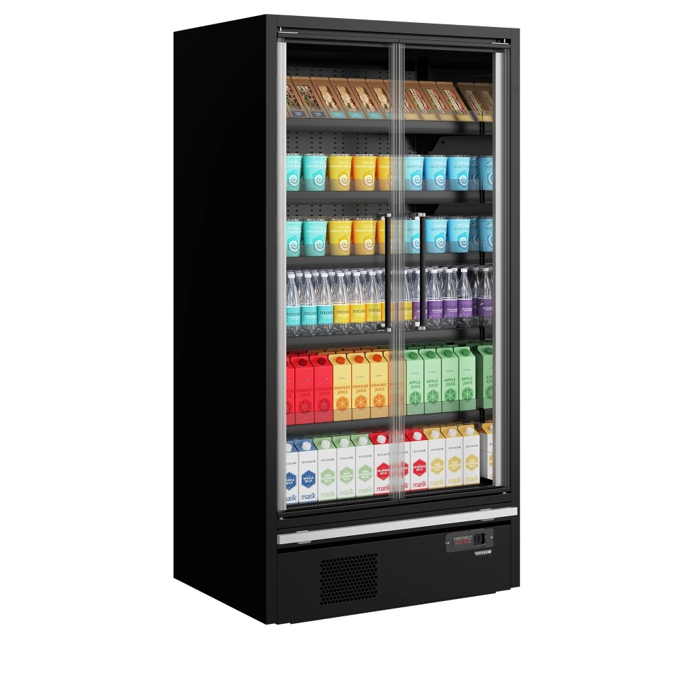 Vitrine Réfrigérée Galaxy+ GP10FGD Maxi Noir Élégante