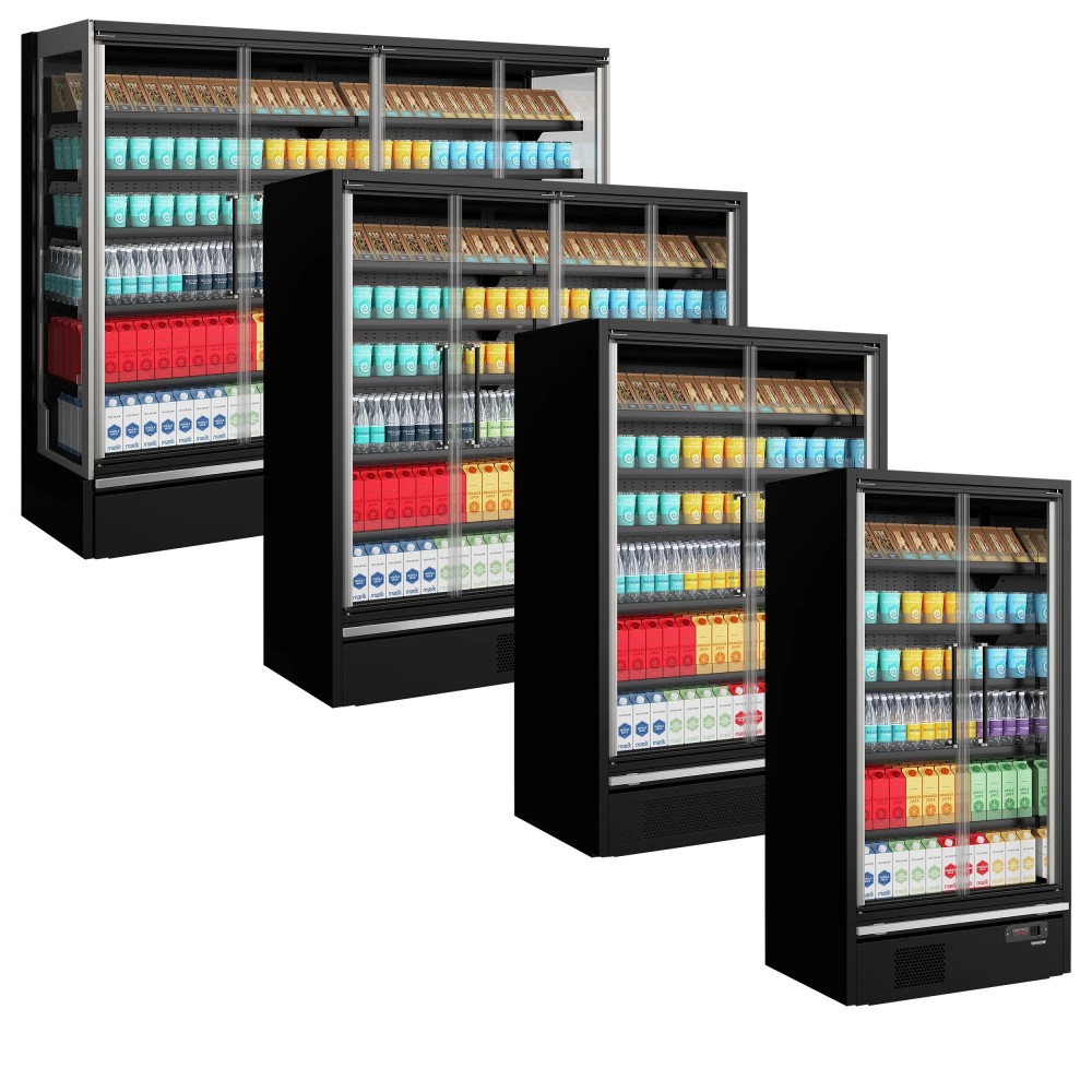 Vitrine Frigo Galaxy+ GP14FGD Maxi Noire