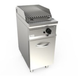 Gas lava stone grill surface with cabinet E7/BS1BC